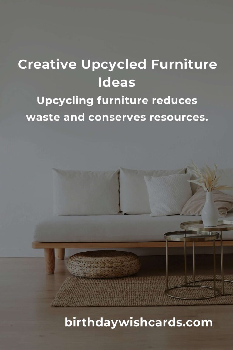 DIY Upcycled Furniture for Eco-Friendly Decor