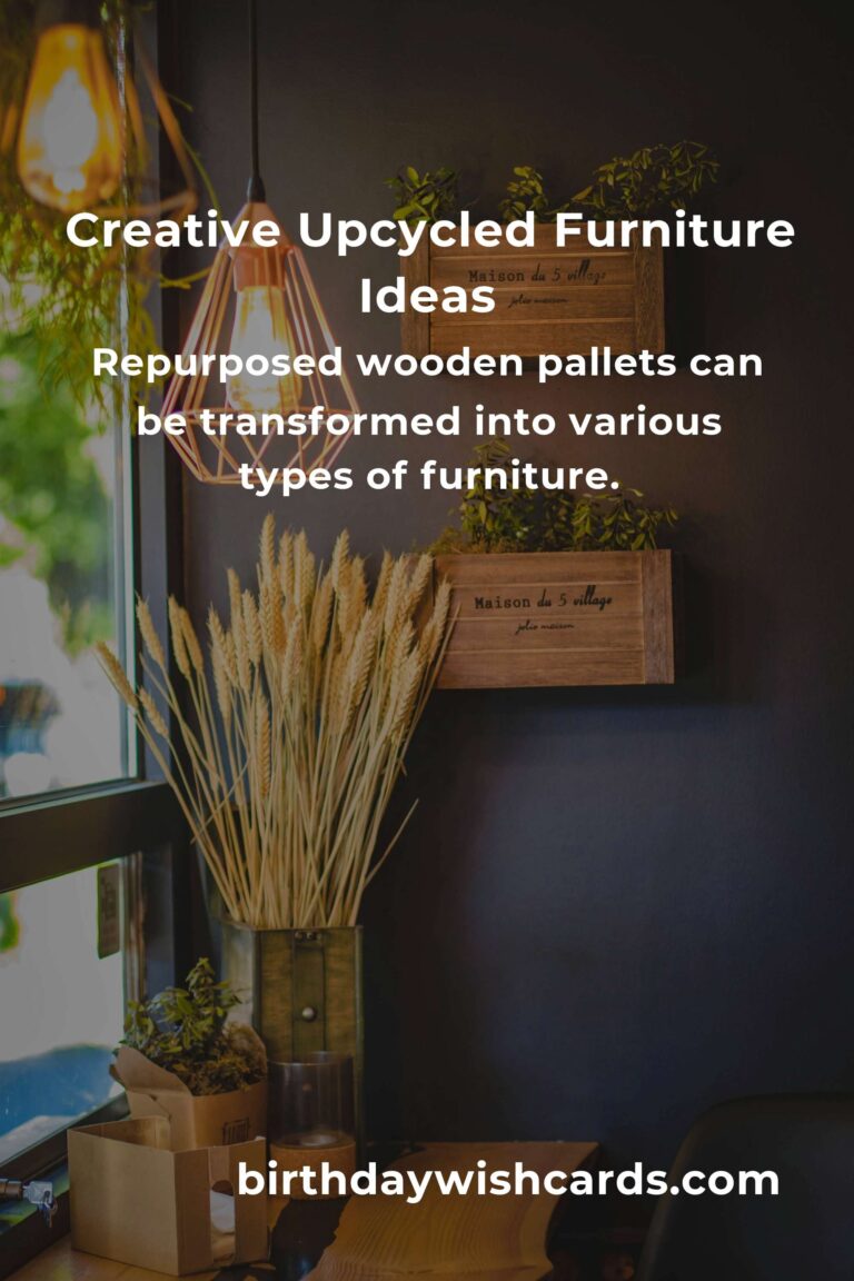 DIY Upcycled Furniture for Eco-Friendly Decor