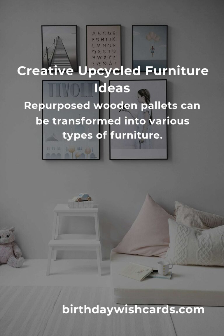 DIY Upcycled Furniture for Eco-Friendly Decor