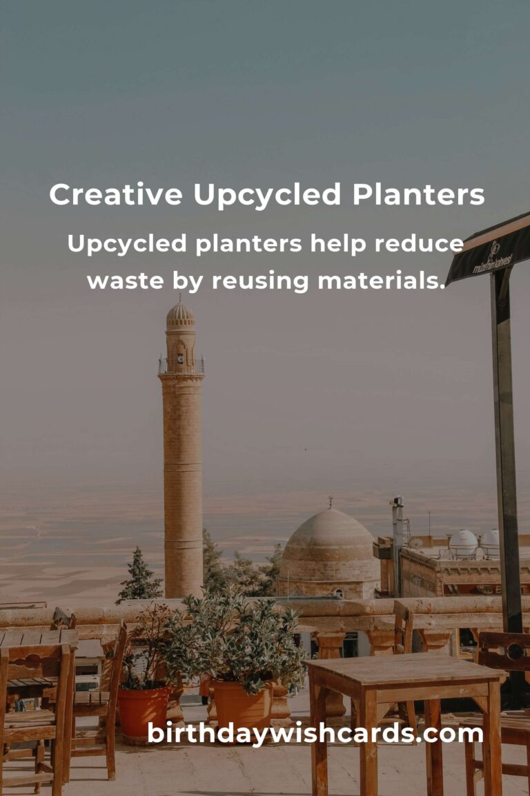DIY Upcycled Planters for Eco-Friendly Gardening
