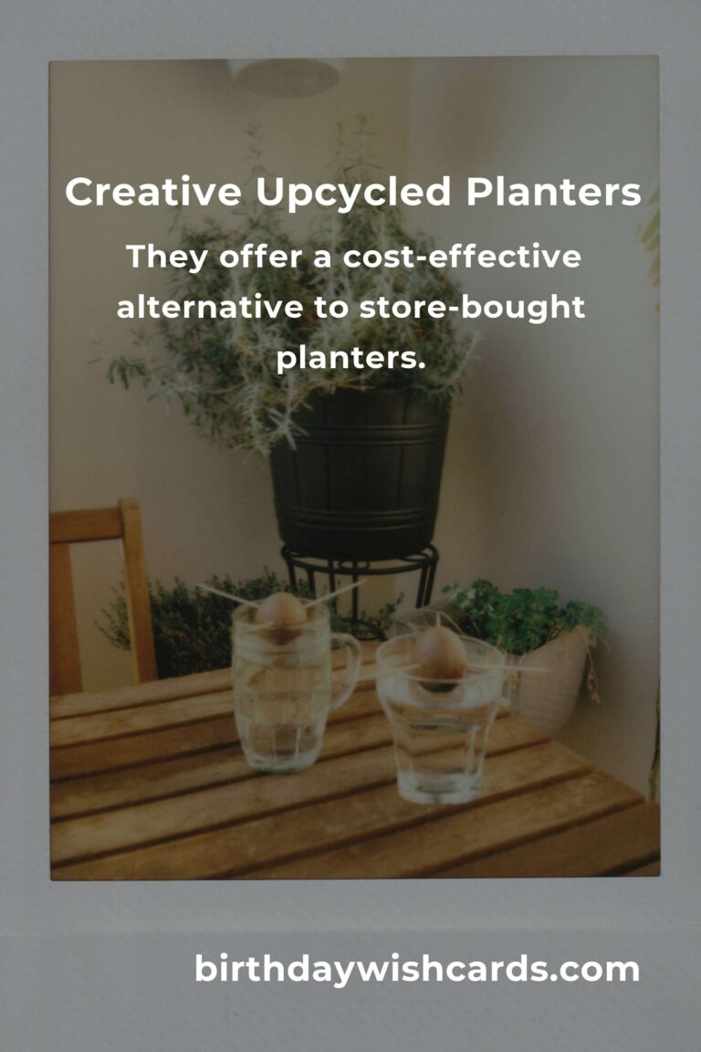 DIY Upcycled Planters for Eco-Friendly Gardening