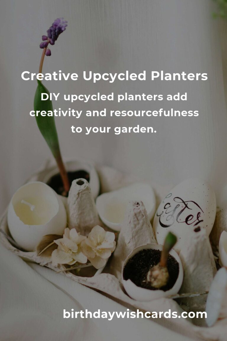 DIY Upcycled Planters for Eco-Friendly Gardening