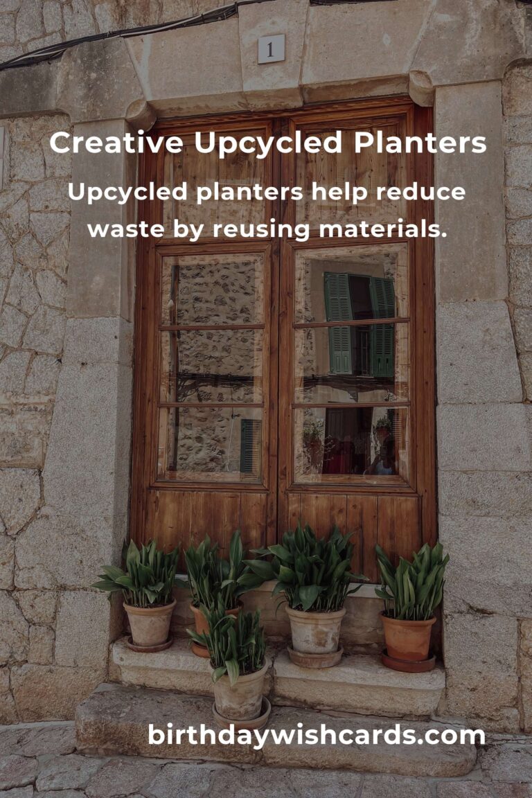 DIY Upcycled Planters for Eco-Friendly Gardening