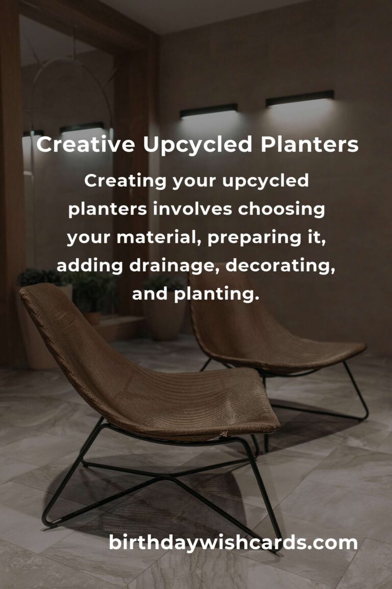 DIY Upcycled Planters for Indoor Gardening: Creative and Sustainable Ideas