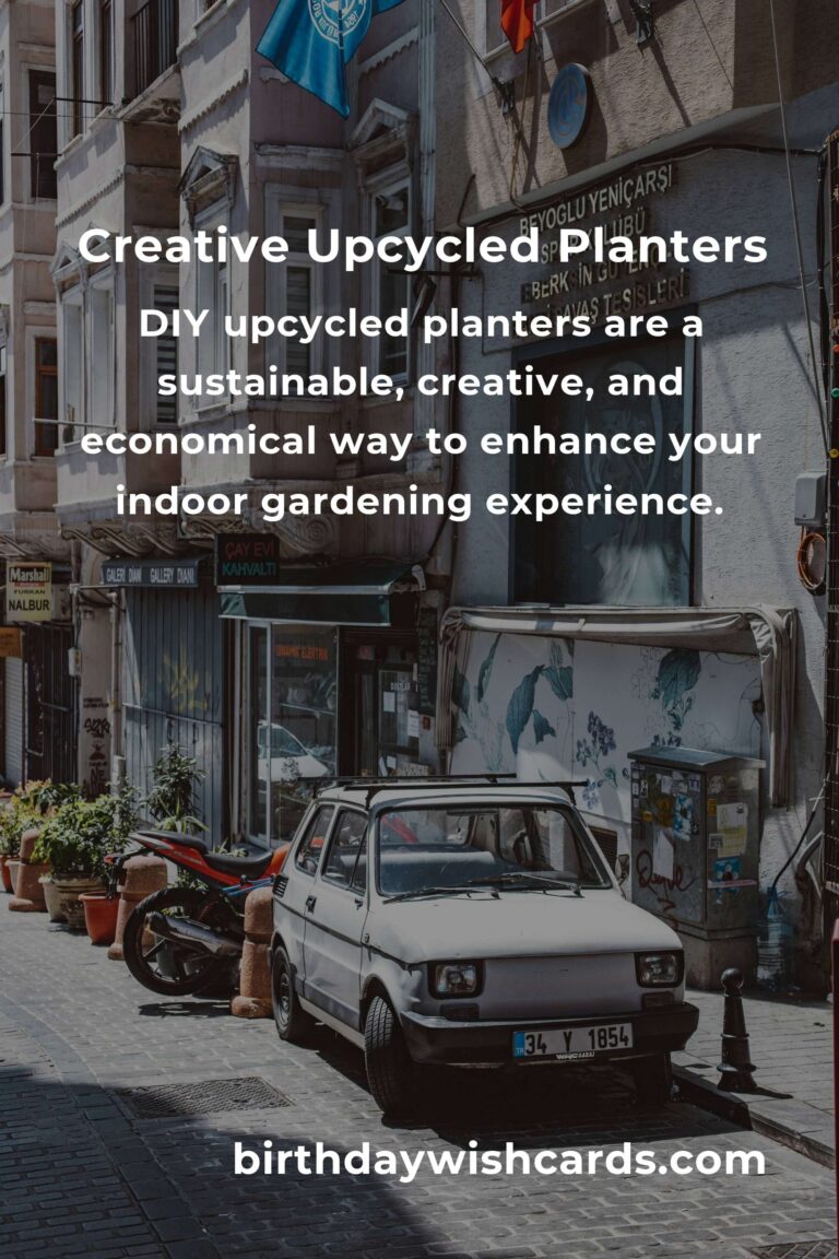 DIY Upcycled Planters for Indoor Gardening: Creative and Sustainable Ideas