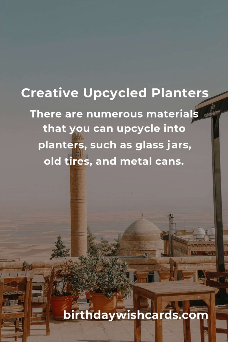 DIY Upcycled Planters for Indoor Gardening: Creative and Sustainable Ideas