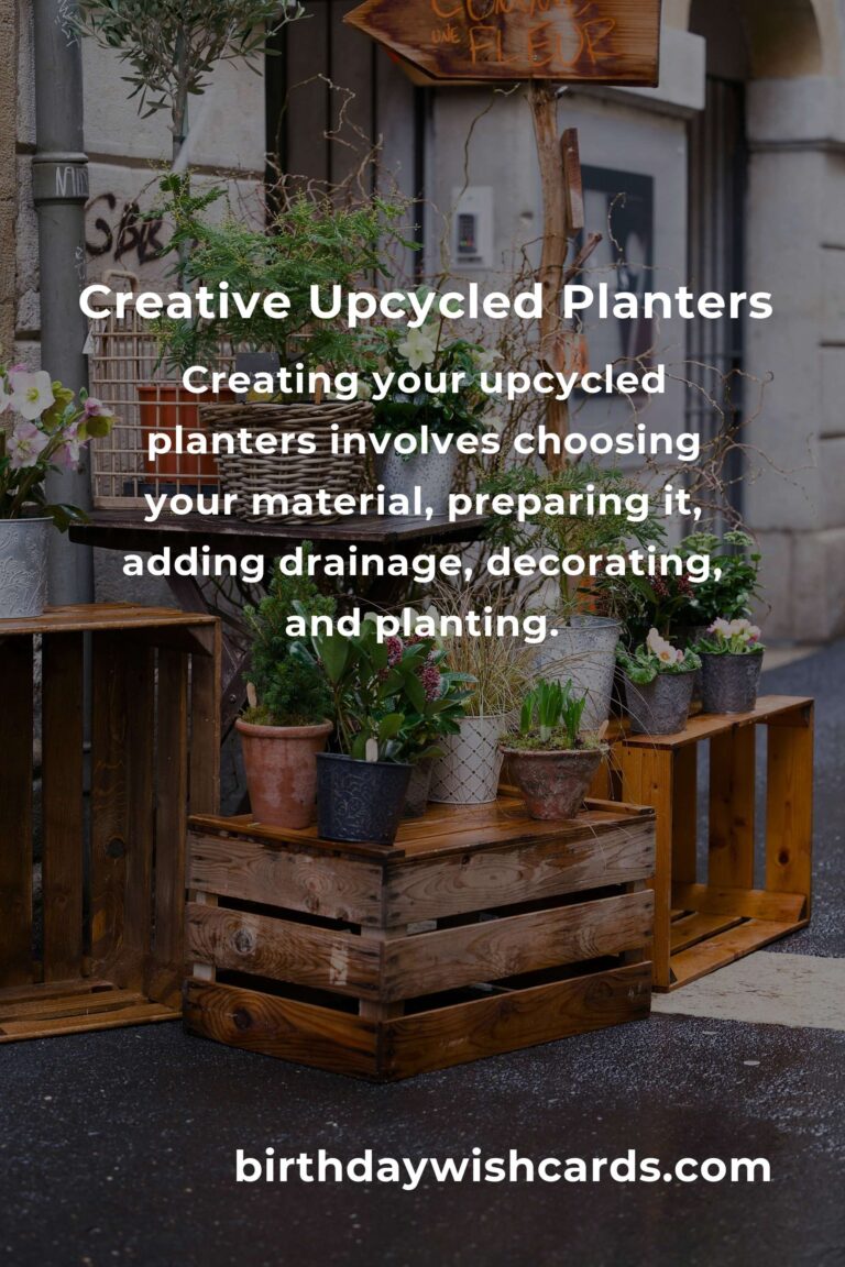DIY Upcycled Planters for Indoor Gardening: Creative and Sustainable Ideas