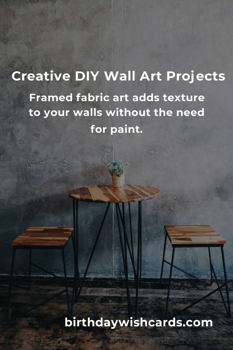 DIY Wall Art Projects for Cozy Homes: Transform Your Space with Creativity