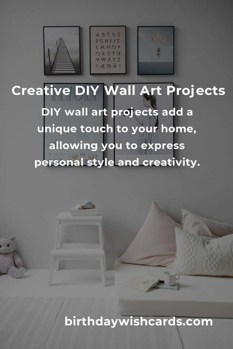 DIY Wall Art Projects for Cozy Homes: Transform Your Space with Creativity