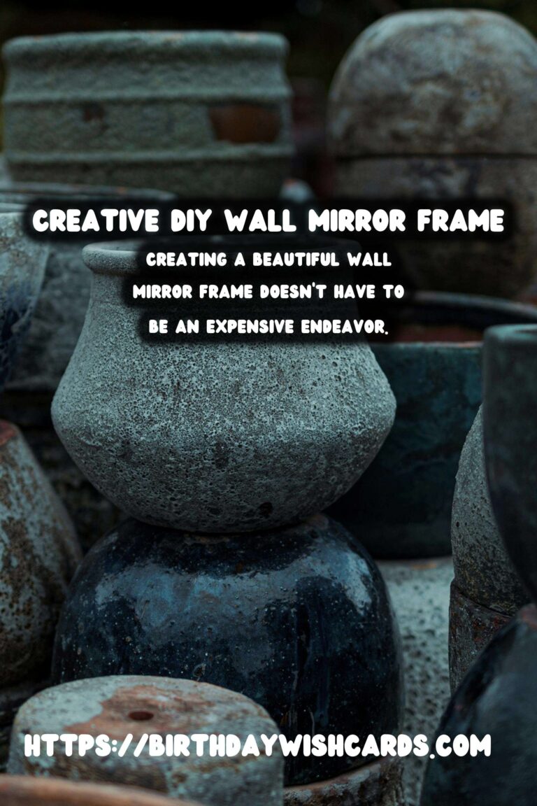 DIY Wall Mirror Frame from Cardboard: A Creative and Affordable Project
