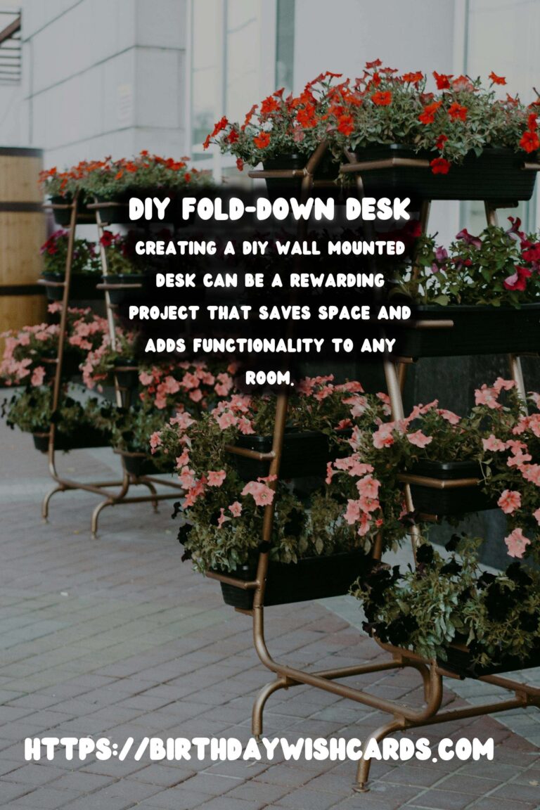 DIY Wall Mounted Desk: How to Build a Fold-Down Desk