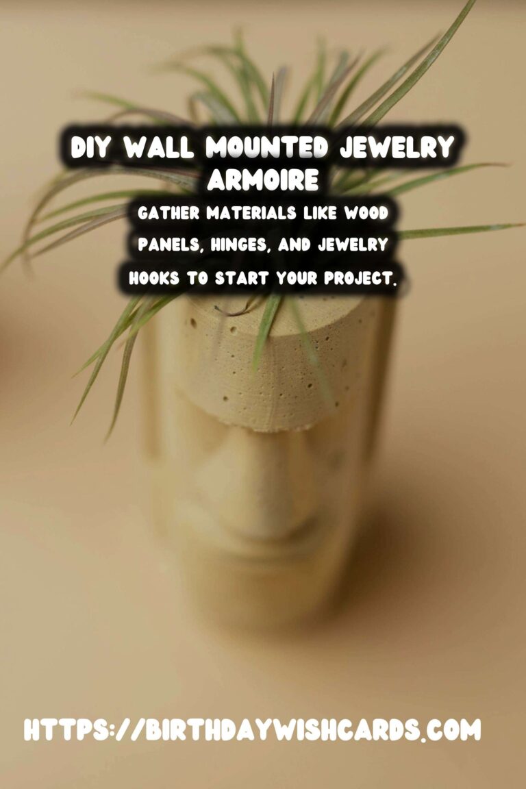 DIY Wall Mounted Jewelry Armoire: A Complete Guide