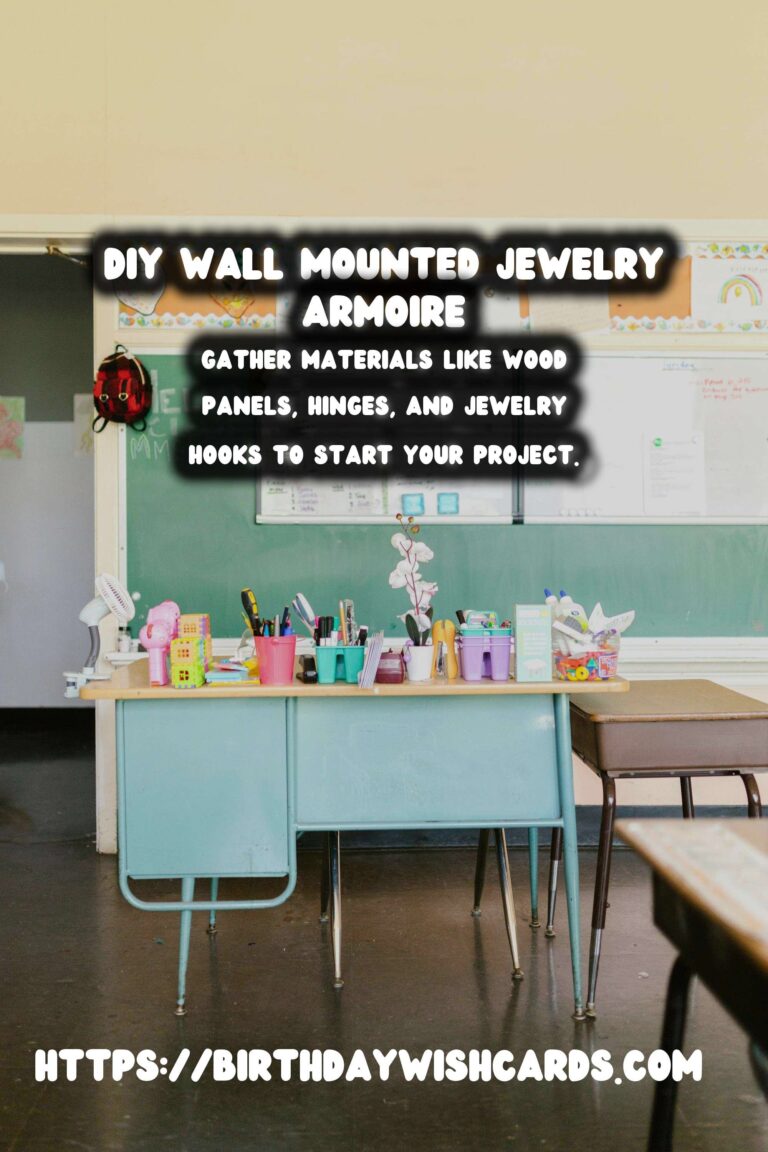 DIY Wall Mounted Jewelry Armoire: A Complete Guide