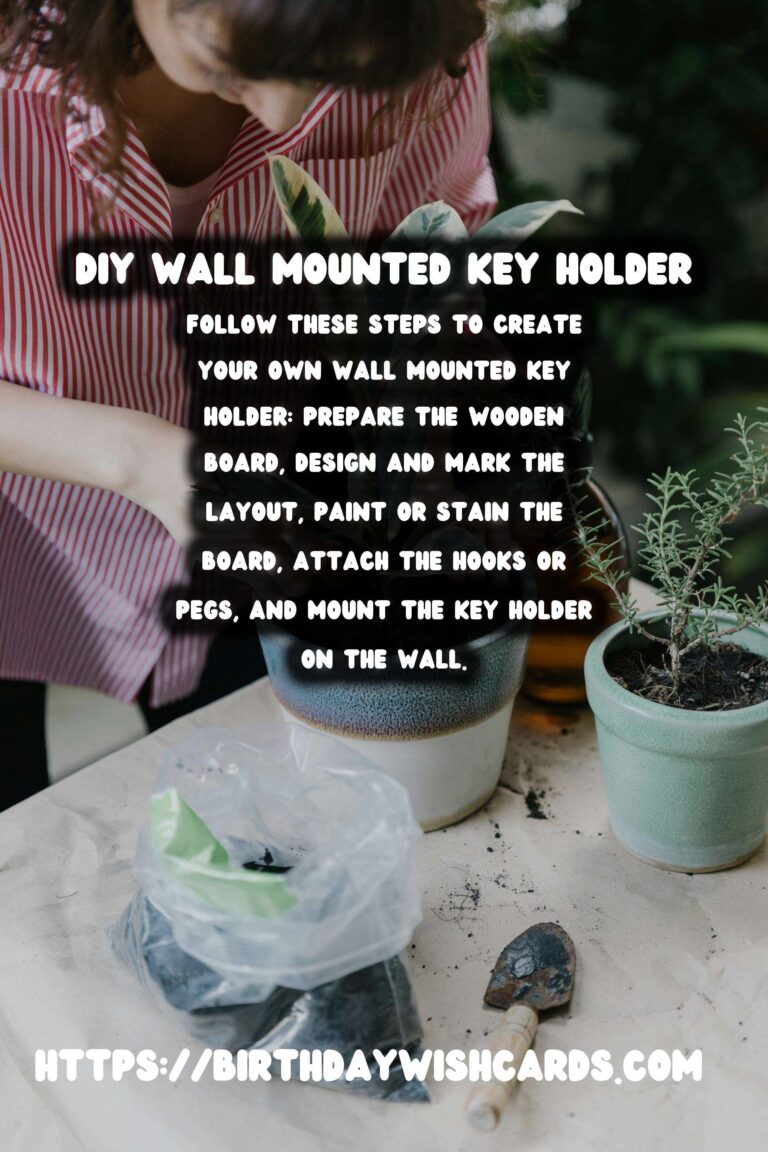 DIY Wall Mounted Key Holder: A Handy Guide for Your Home