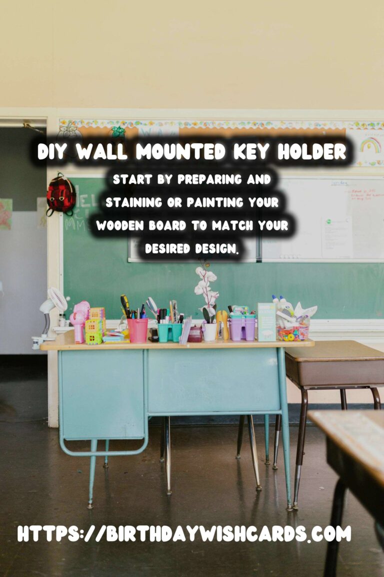 DIY Wall Mounted Key Holder with Mail Slot: A Practical Guide