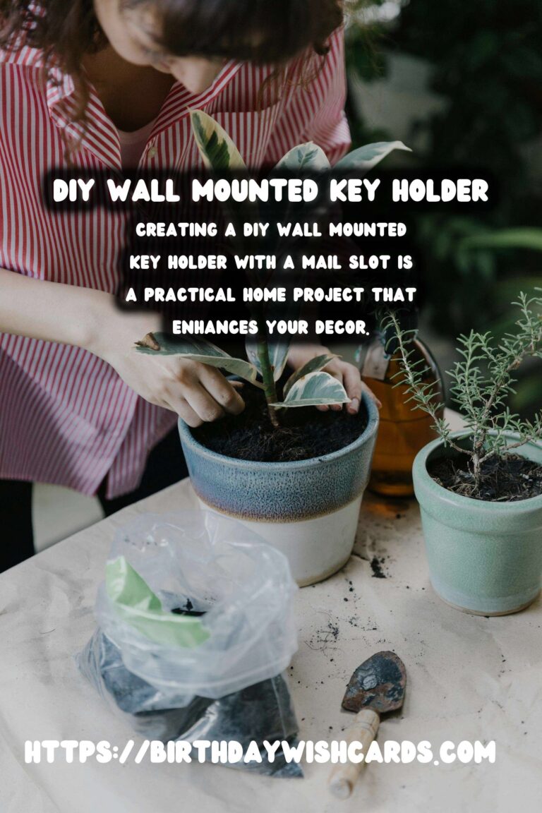 DIY Wall Mounted Key Holder with Mail Slot: A Practical Guide