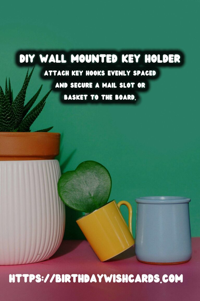 DIY Wall Mounted Key Holder with Mail Slot: A Practical Guide