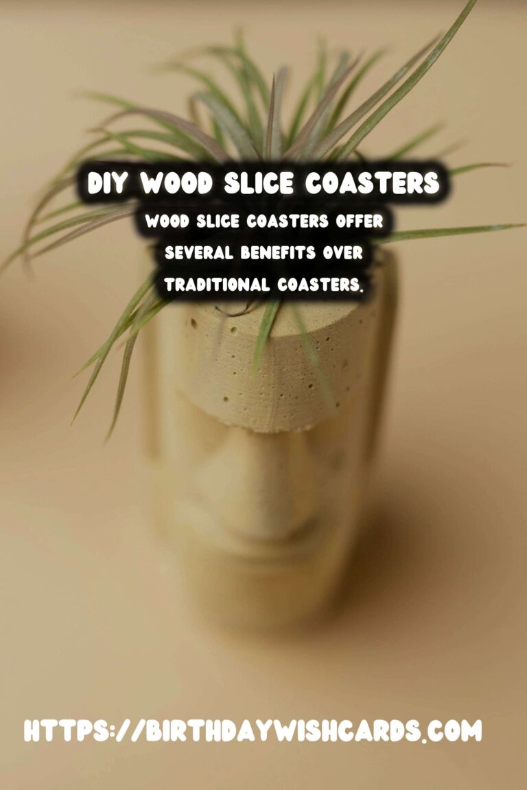 DIY Wood Slice Coasters: Rustic Charm for Your Home