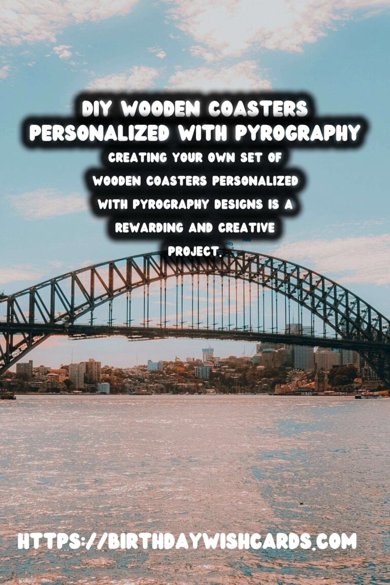 DIY Wooden Coasters: Personalize with Pyrography