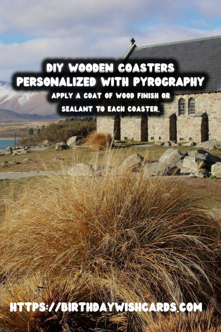 DIY Wooden Coasters: Personalize with Pyrography