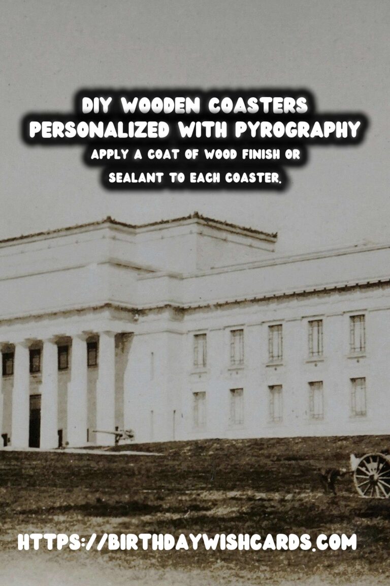 DIY Wooden Coasters: Personalize with Pyrography