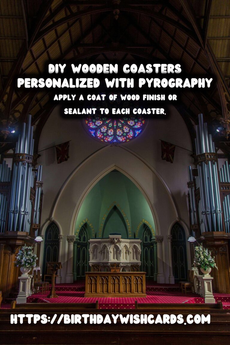 DIY Wooden Coasters: Personalize with Pyrography