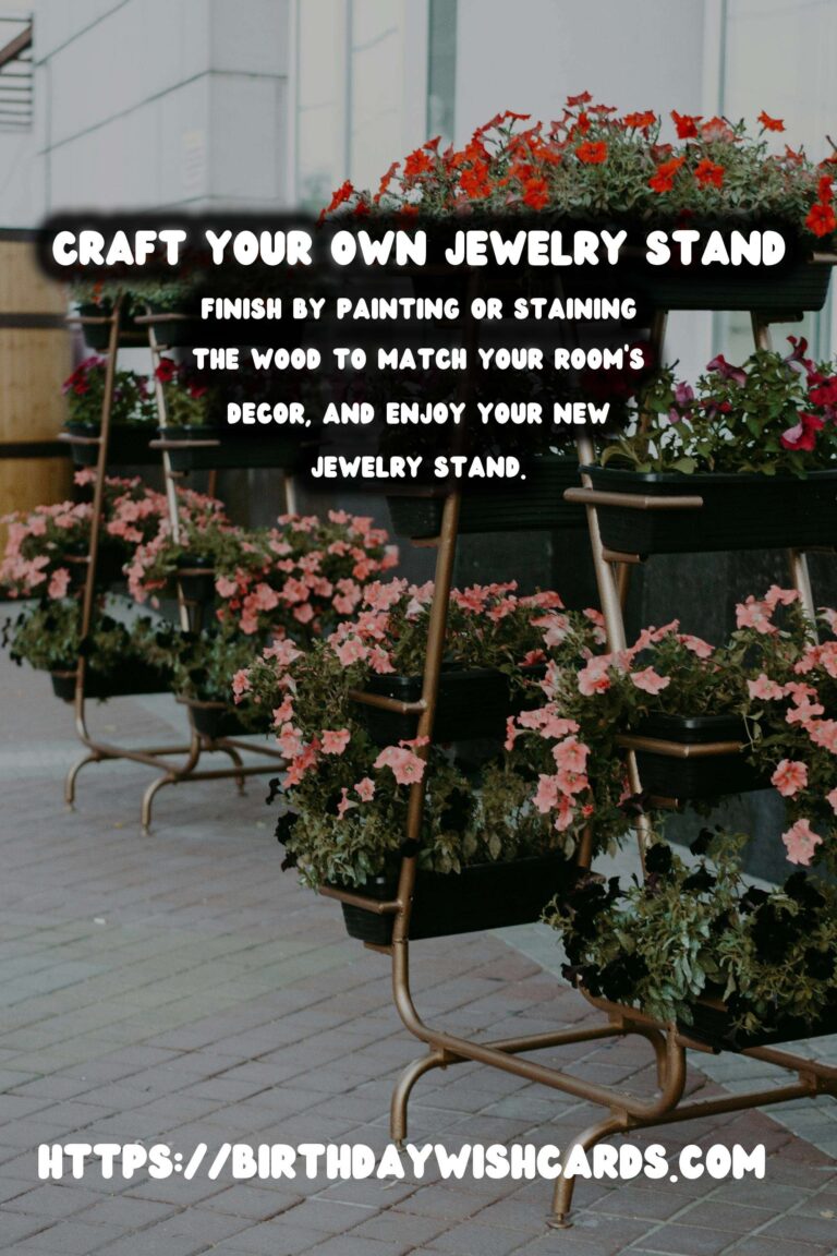 DIY Wooden Jewelry Stand: A Step-by-Step Guide to Organize Your Accessories