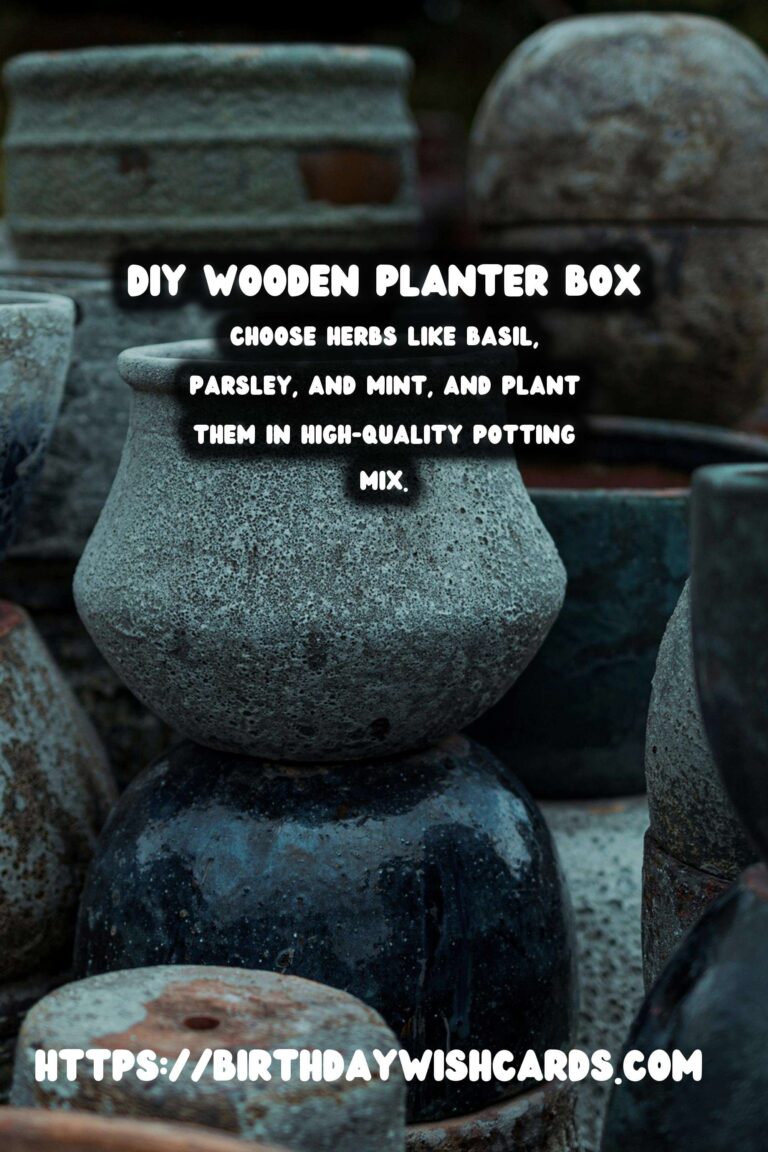 DIY Wooden Planter Box for Patio Herbs: A Step-by-Step Guide