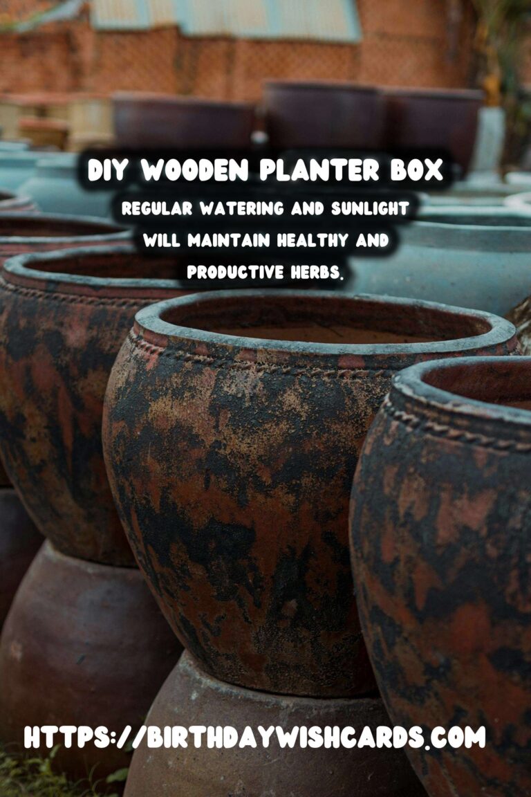 DIY Wooden Planter Box for Patio Herbs: A Step-by-Step Guide