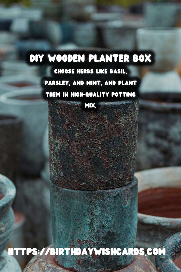 DIY Wooden Planter Box for Patio Herbs: A Step-by-Step Guide