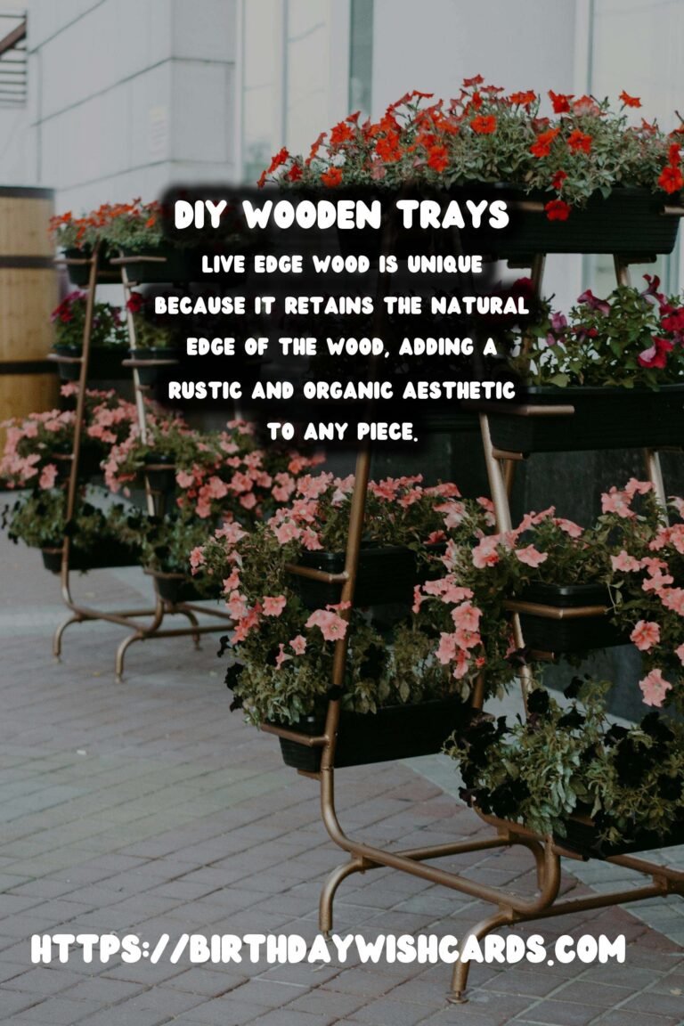 DIY Wooden Trays with Handles: Live Edge
