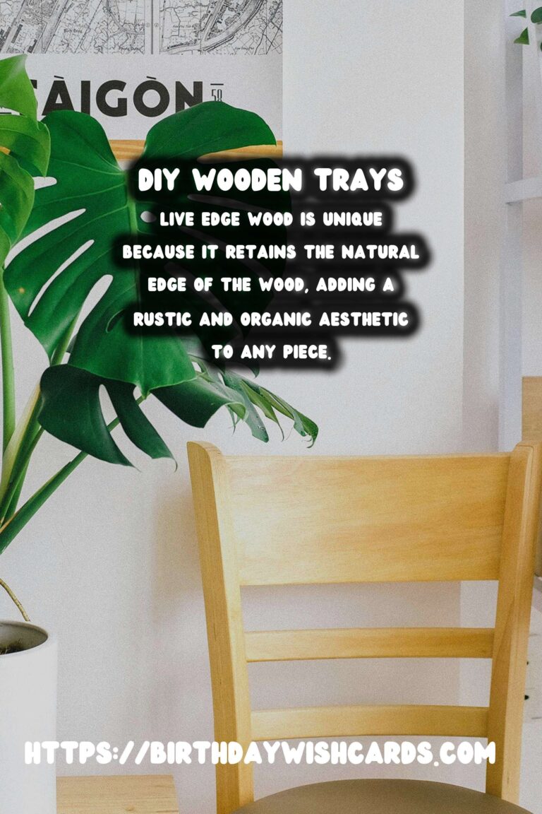 DIY Wooden Trays with Handles: Live Edge
