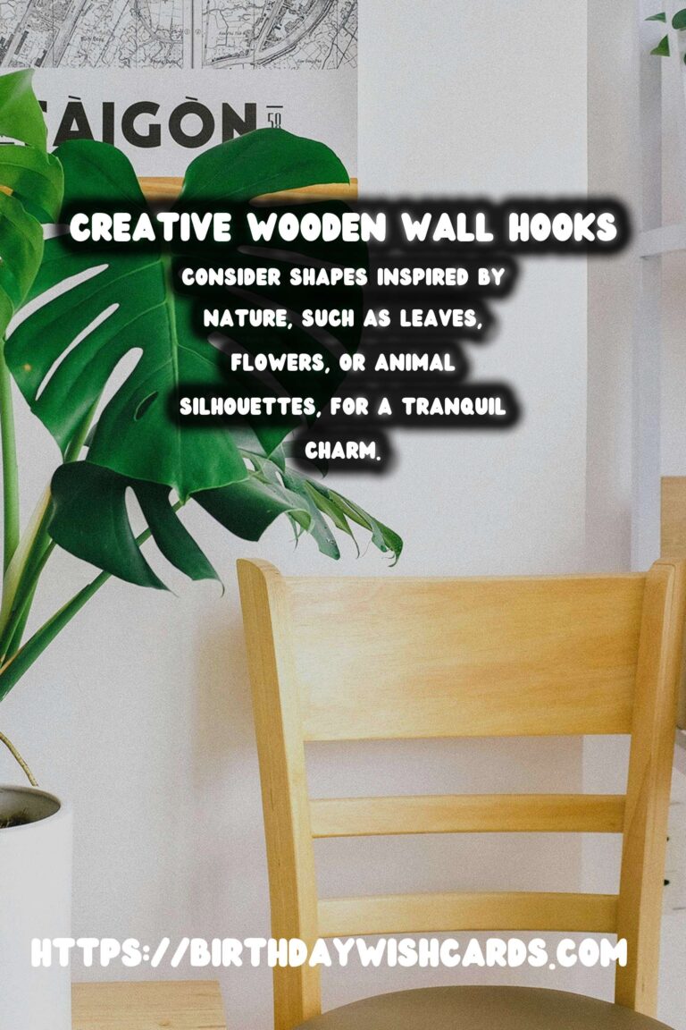 DIY Wooden Wall Hooks: Creative Decorative Shapes