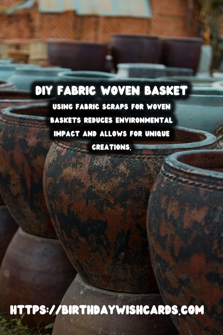 DIY Woven Baskets Using Fabric Scraps to Organize Your Home