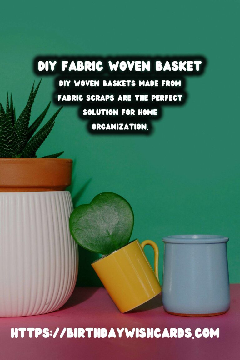 DIY Woven Baskets Using Fabric Scraps to Organize Your Home