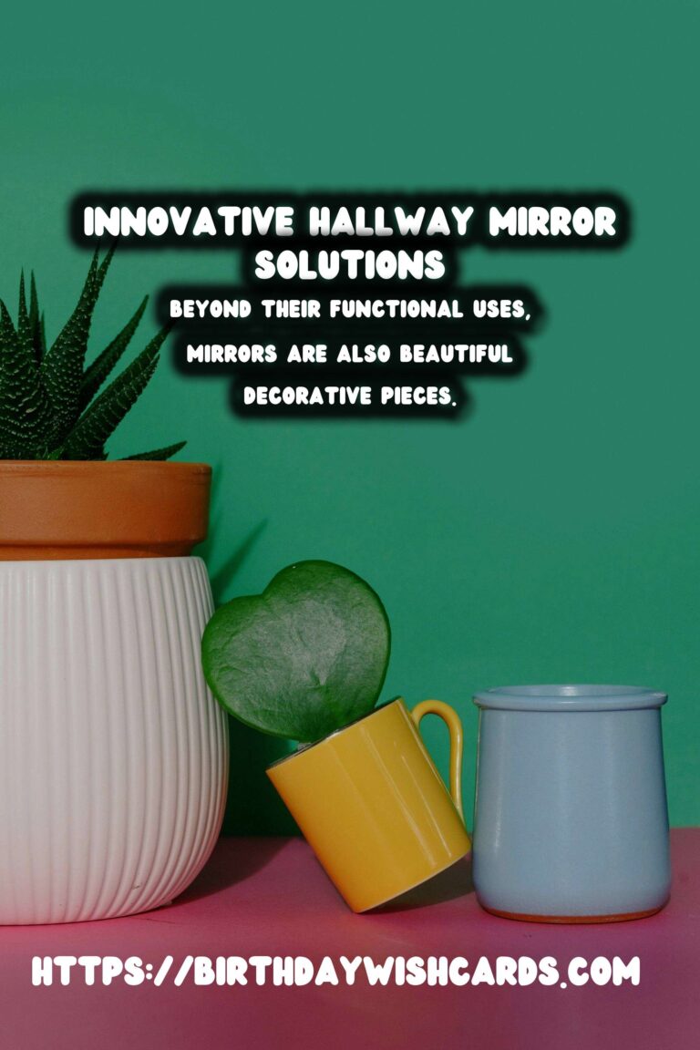 Decorating with Mirrors: Innovative Hallway Solutions