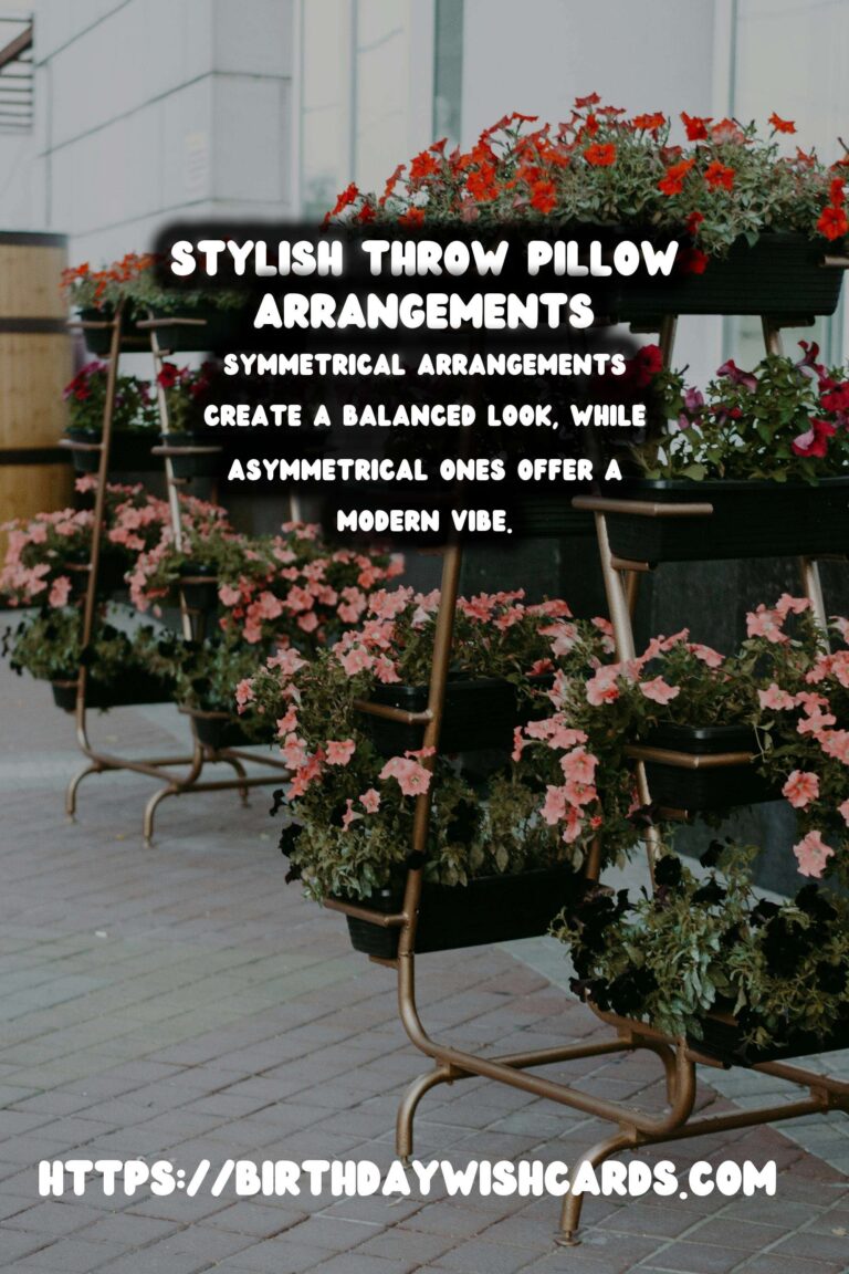 Decorating with Throw Pillows: Arranging on Sofa for a Stylish Look