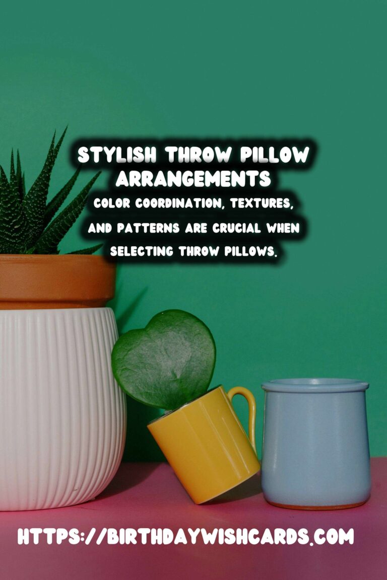 Decorating with Throw Pillows: Arranging on Sofa for a Stylish Look