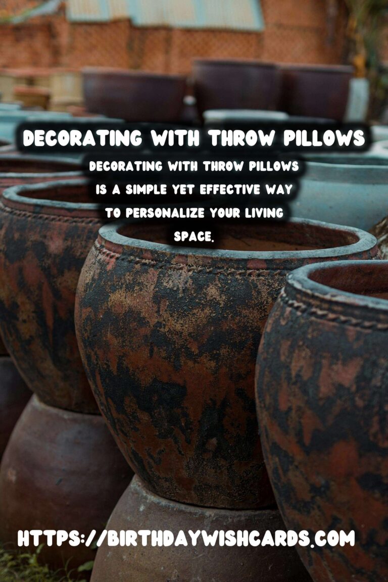 Decorating with Throw Pillows: Enhance Your Space with Color and Pattern