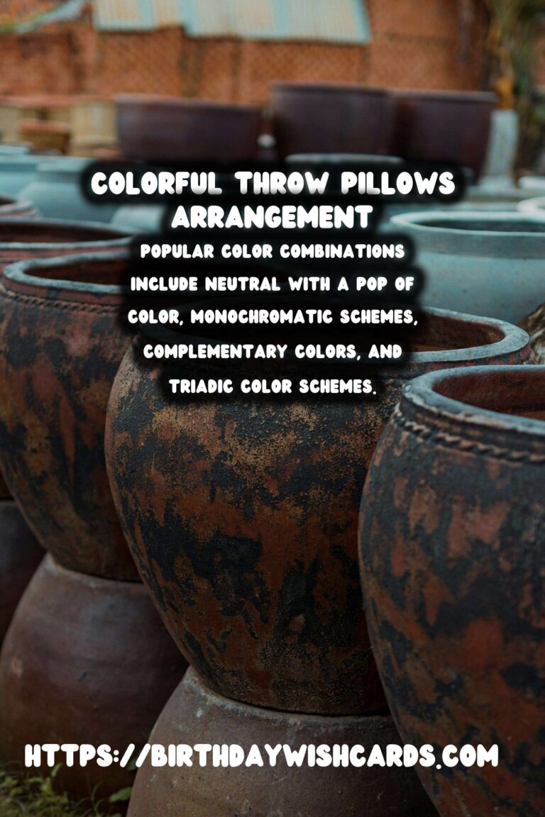 Decorating with Throw Pillows: Mastering Color Combinations for a Stunning Home