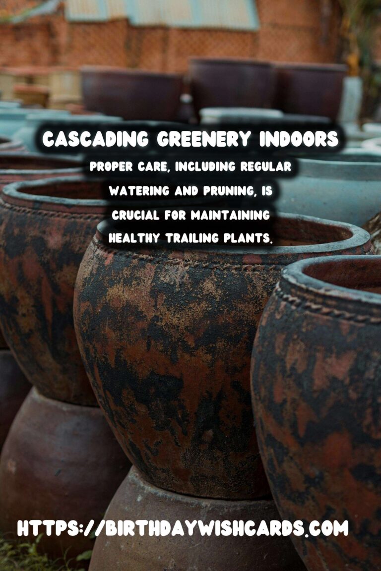 Decorating with Trailing Plants: Cascading Greenery for Your Home