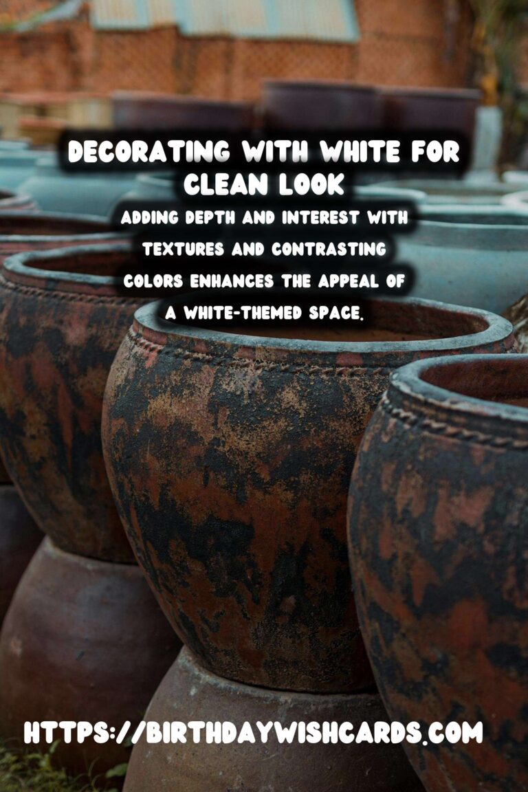 Decorating with White for a Clean Look: Transform Your Space