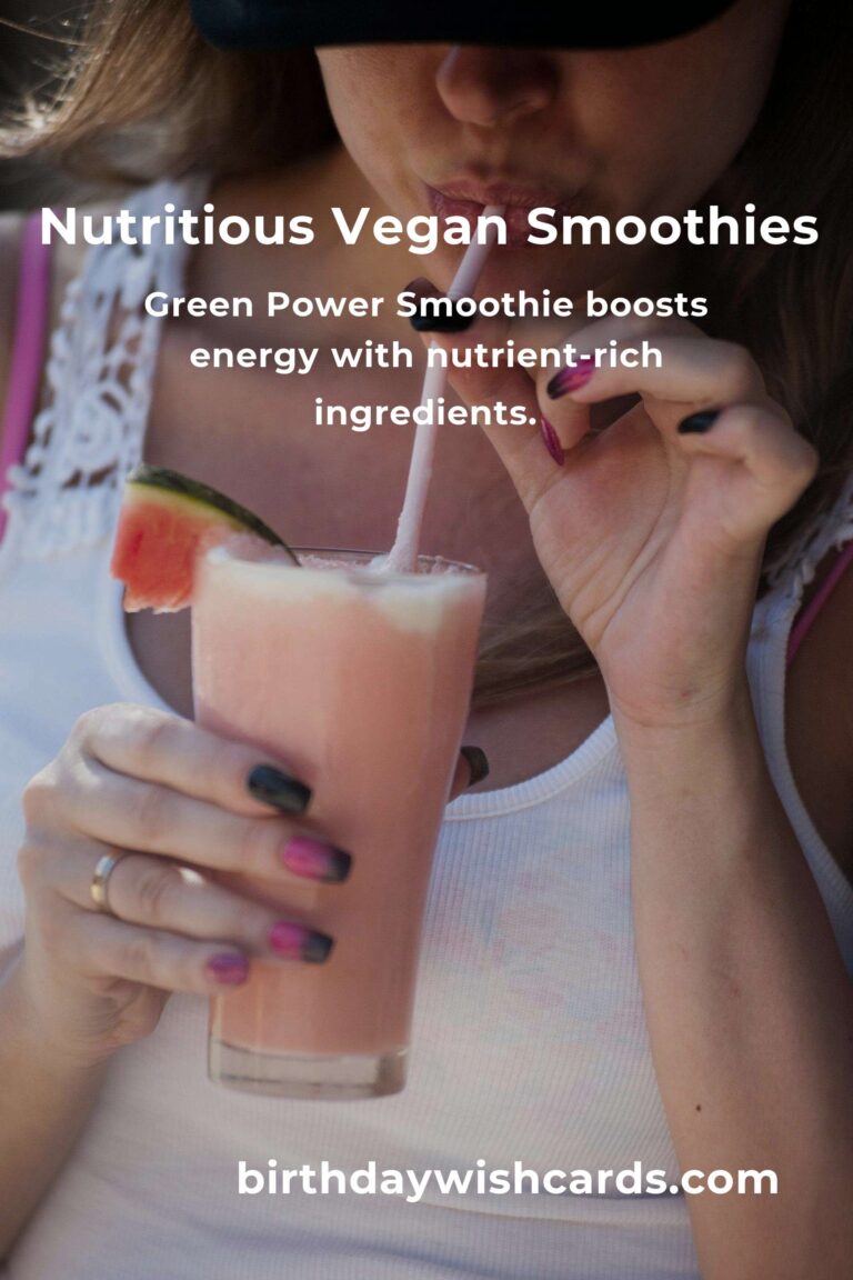 Delicious and Nutritious Smoothie Recipes for Vegan Diets