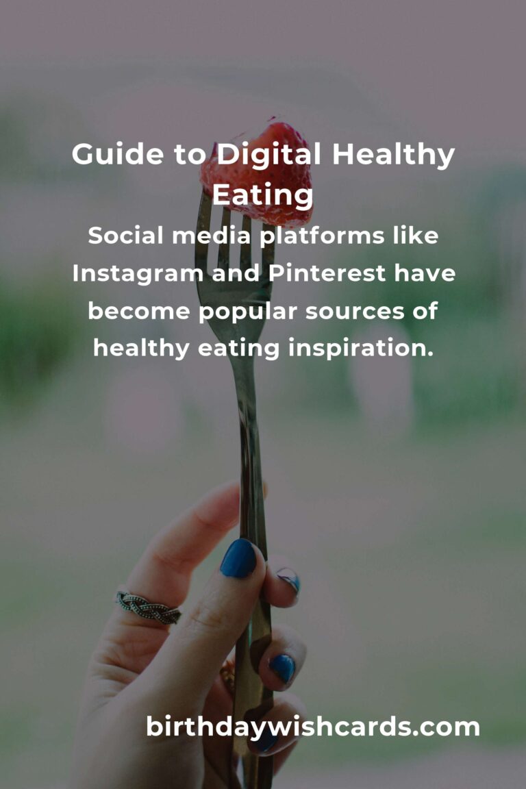 Demystifying Digital Healthy Eating: A Guide to Better Nutrition Online