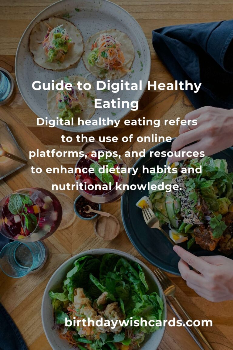 Demystifying Digital Healthy Eating: A Guide to Better Nutrition Online