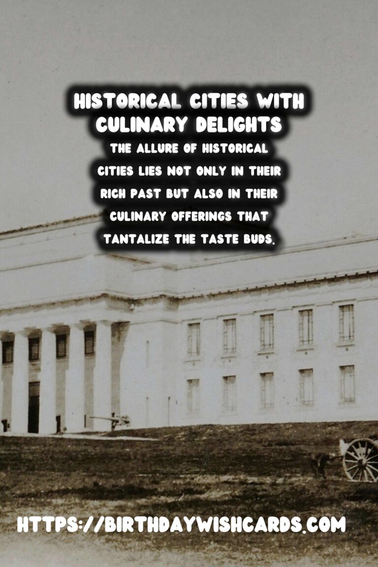 Digital Nomad's Guide to Historical Cities with Great Food