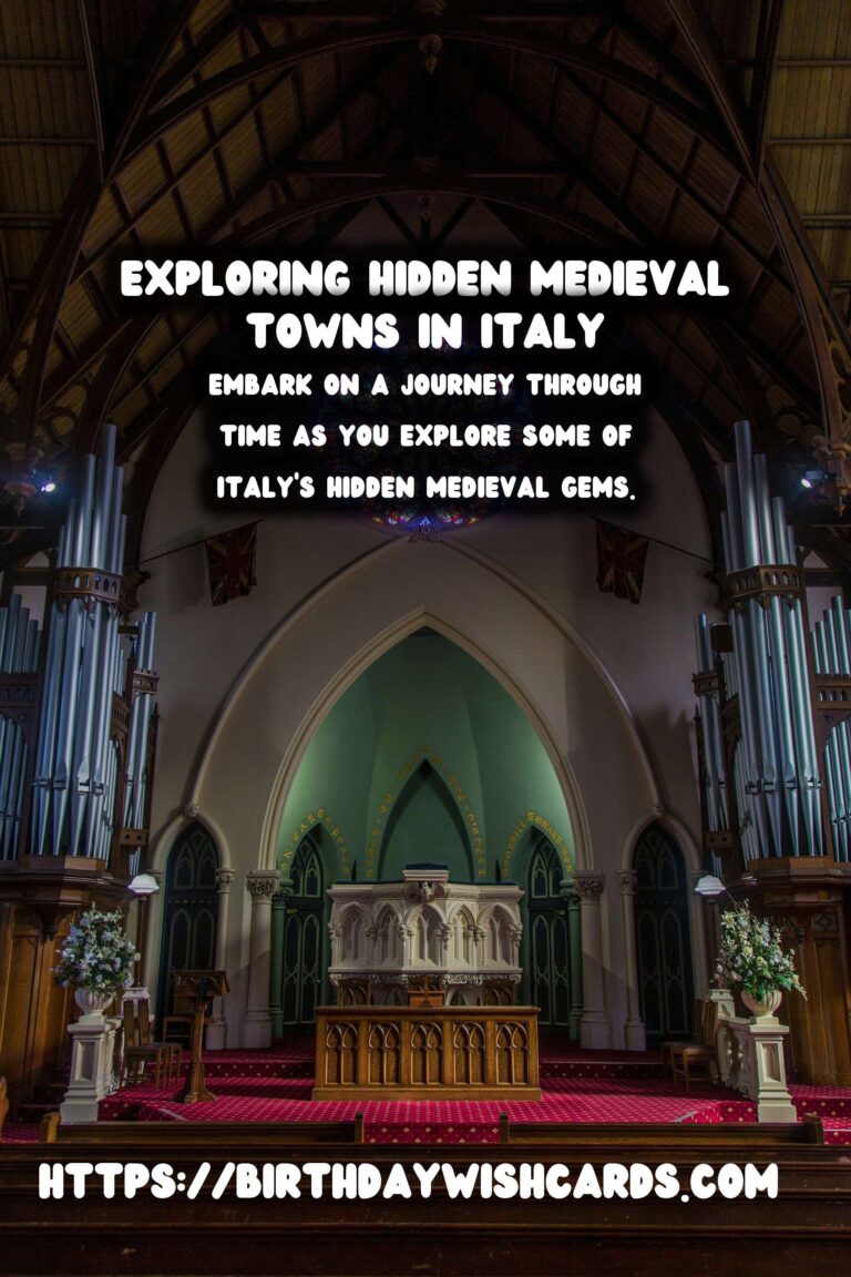Discovering Hidden Medieval Gems: Lesser-Known Towns in Italy