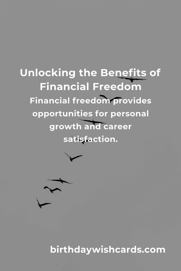 Discovering the Hidden Benefits of Financial Freedom