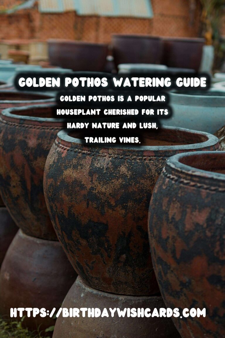 Easy Care Guide for Golden Pothos: Watering Schedule