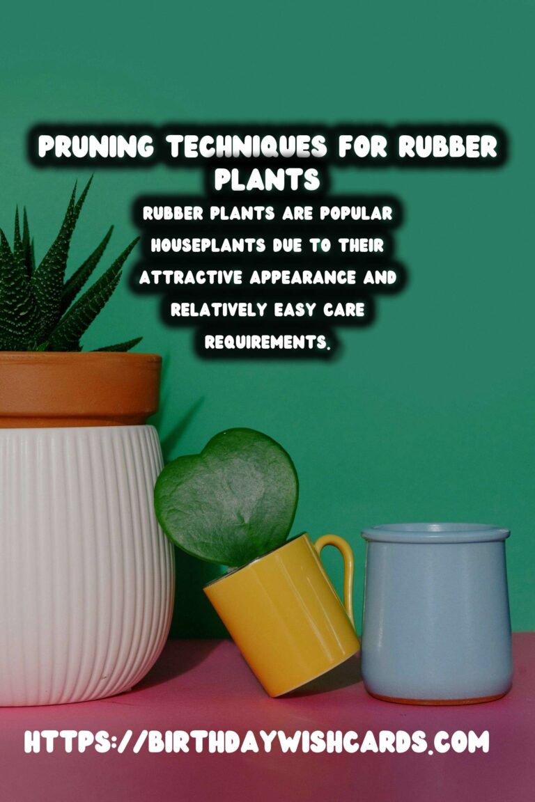 Easy Care Guide for Rubber Plants: Pruning Techniques and Tips